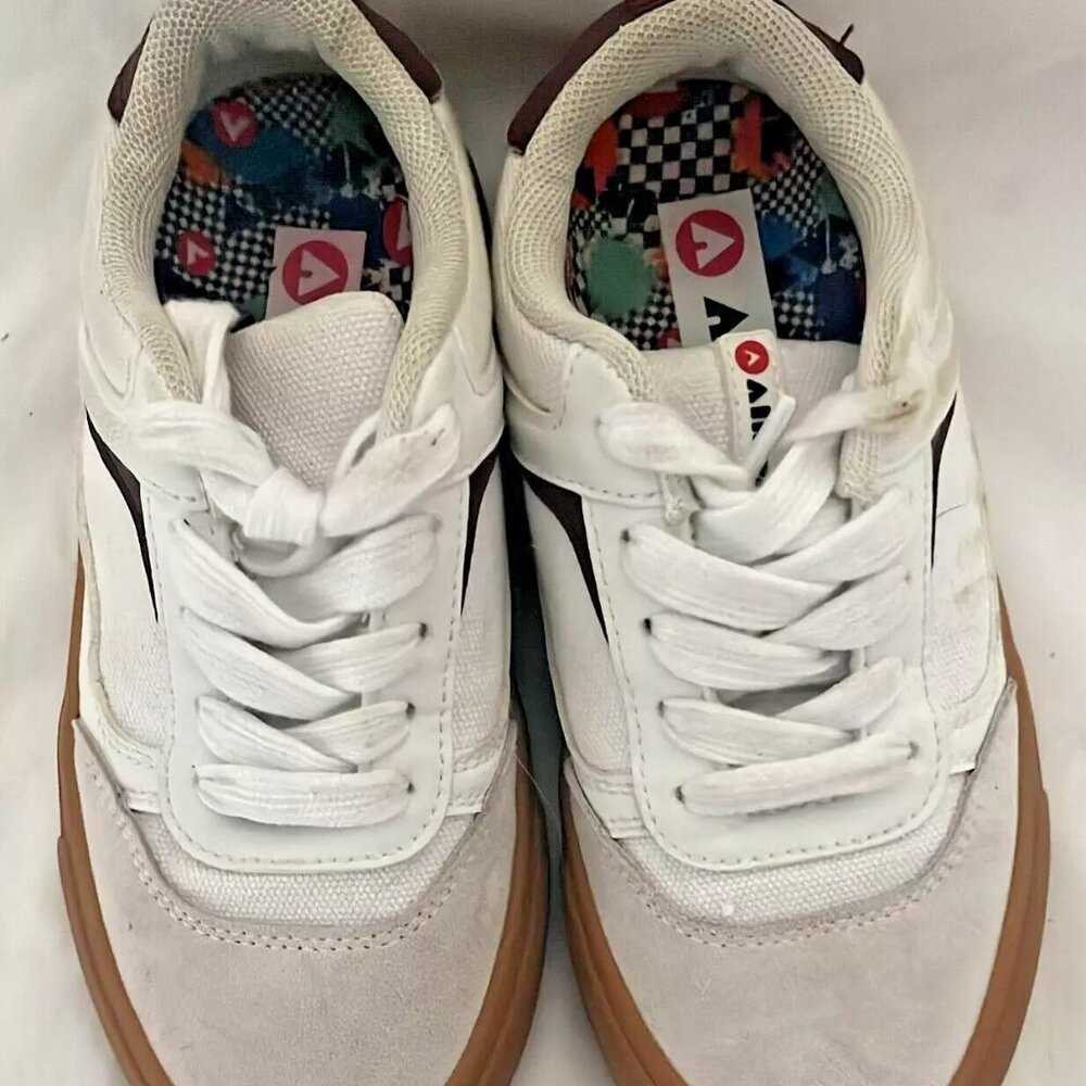 Airwalk Sneakers Youth White Low Top Leather Lace Up Shoes Boy’s Size US 13